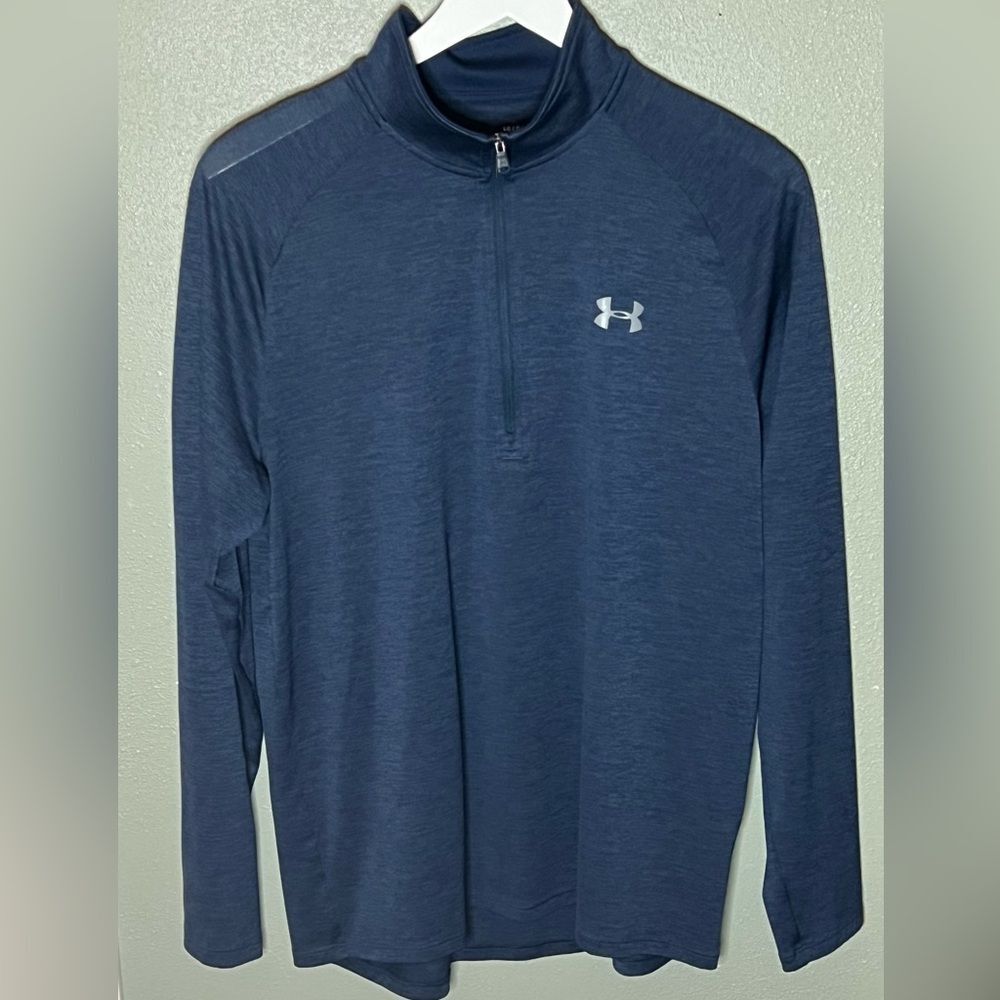 Under Armour Men's Long Sleeve Half Zip Heat Gear Shirt Men's Large